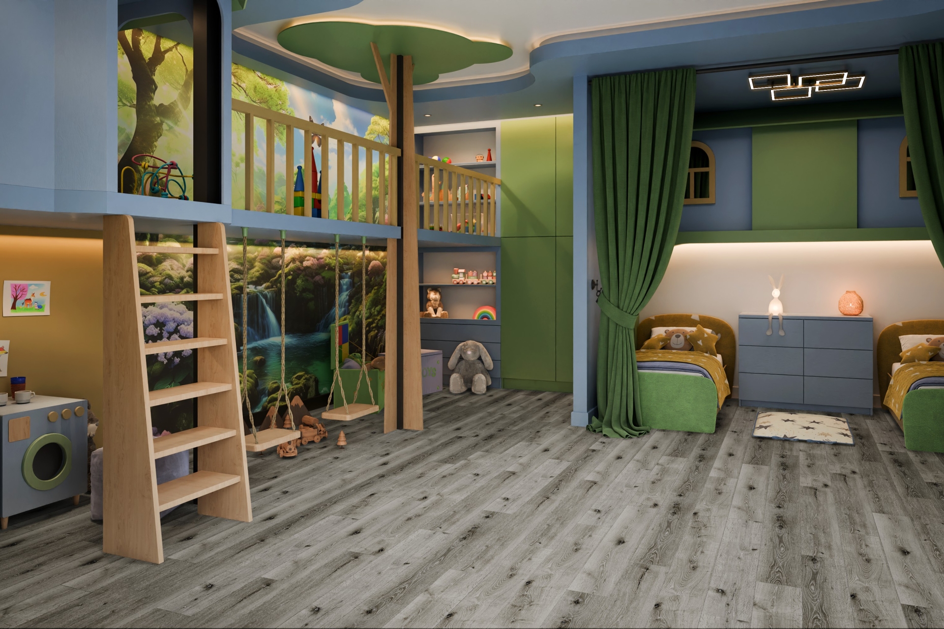 Усовершенствованная кварц-виниловая плитка «Damy Floor» Дуб Состаренный Серый (1227*187*2,5 мм) — купить в Ноябрьске