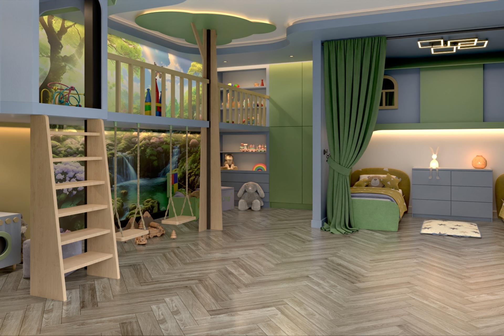 Инженерный паркет «Damy Floor» Скандинавский (укладка елочкой) — купить в Ноябрьске