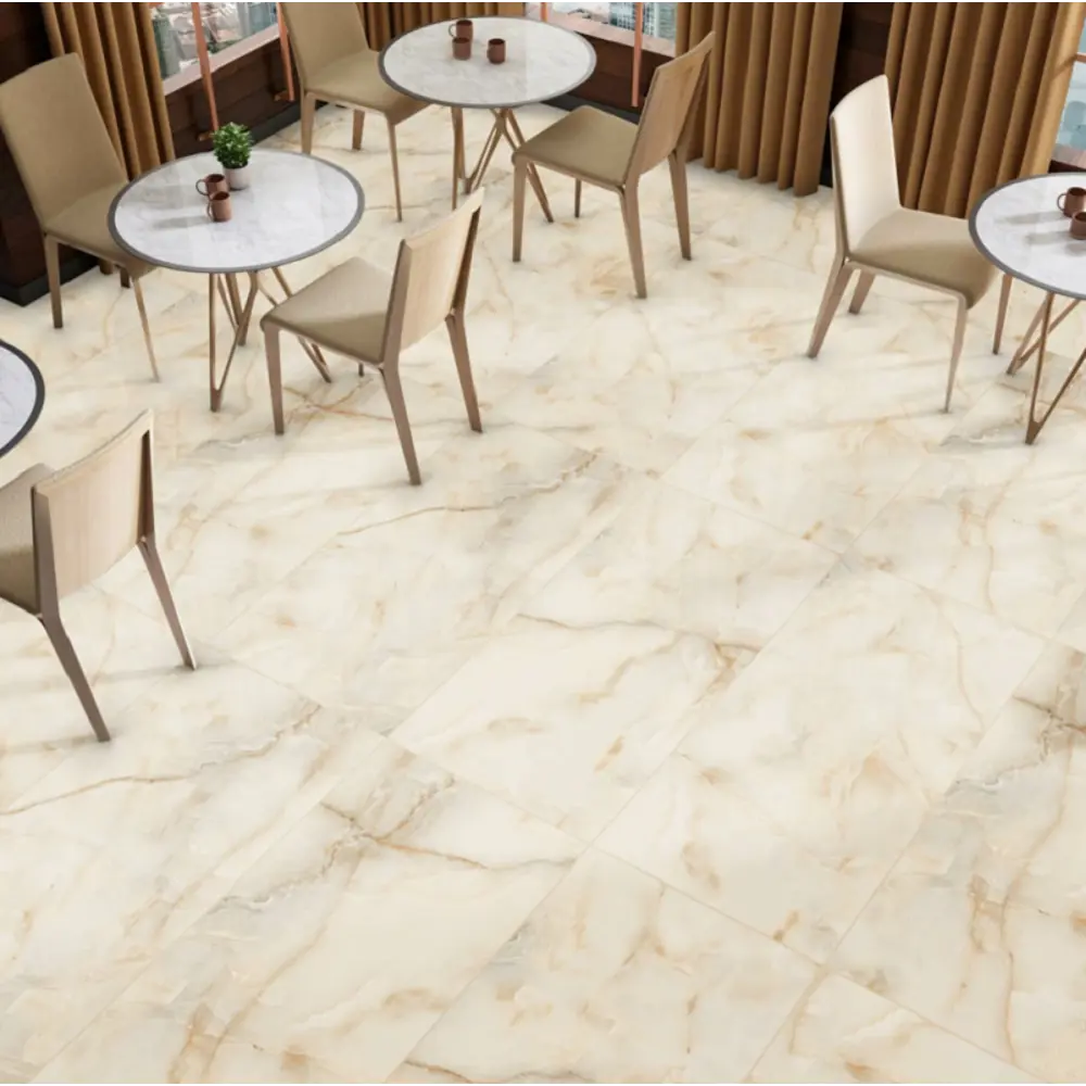 Керамогранит "Sonex" Honey onyx Glossy полированный 60x120x0.82см цвет бежевый с разводами — купить в Ноябрьске
