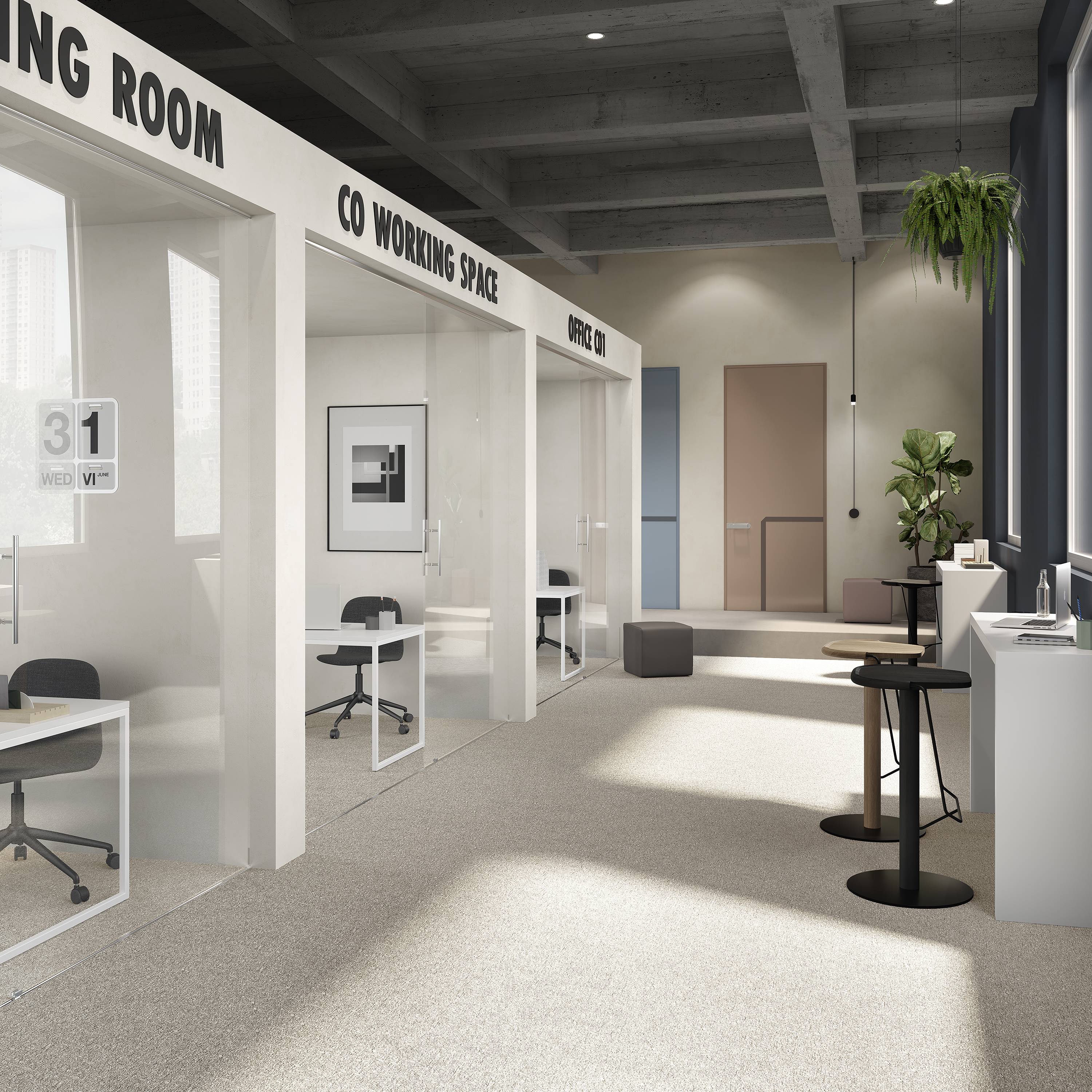 Ковровая плитка Medusa Tile 33 (500*500*5 мм) — купить в Ноябрьске