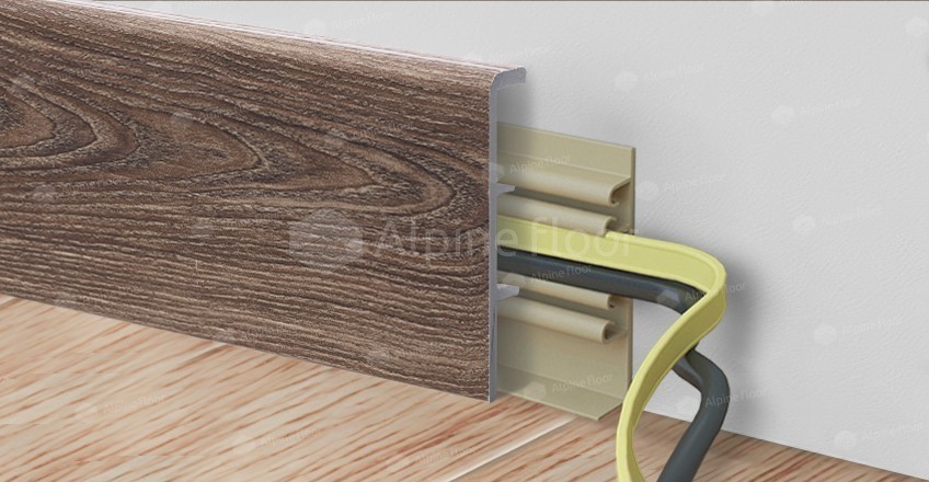 Напольный плинтус Rico Concept 80 Дуб фисташковый (2200*20*80 мм) — купить в Ноябрьске