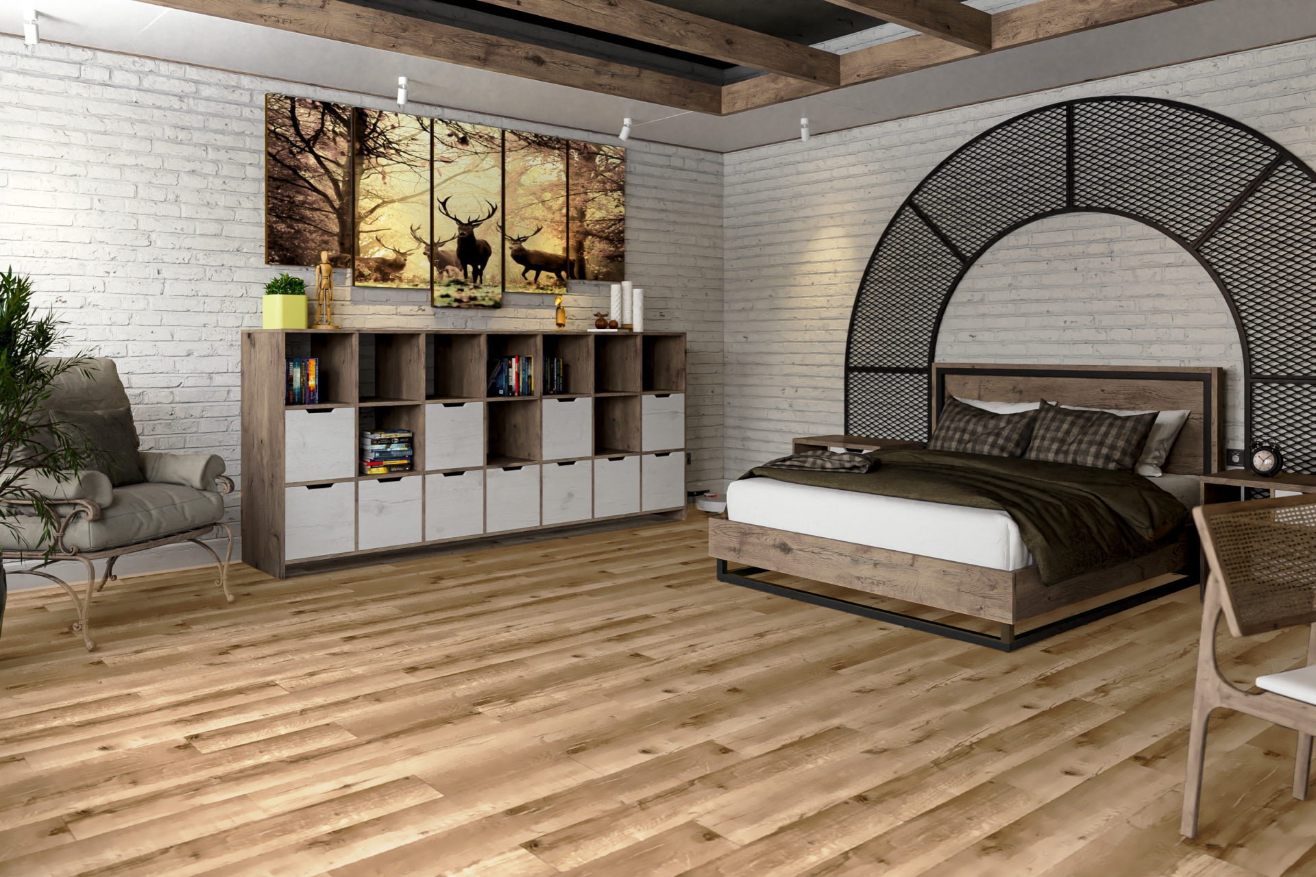 SPC ламинат «Damy Floor» Дуб Изысканный (1220*180*4 мм) — купить в Ноябрьске